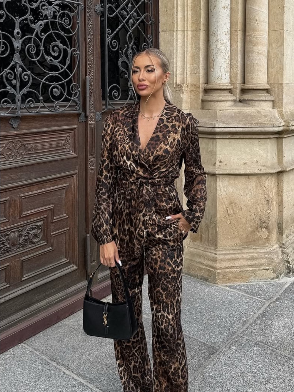 Zara Brown Leopard-Pants only